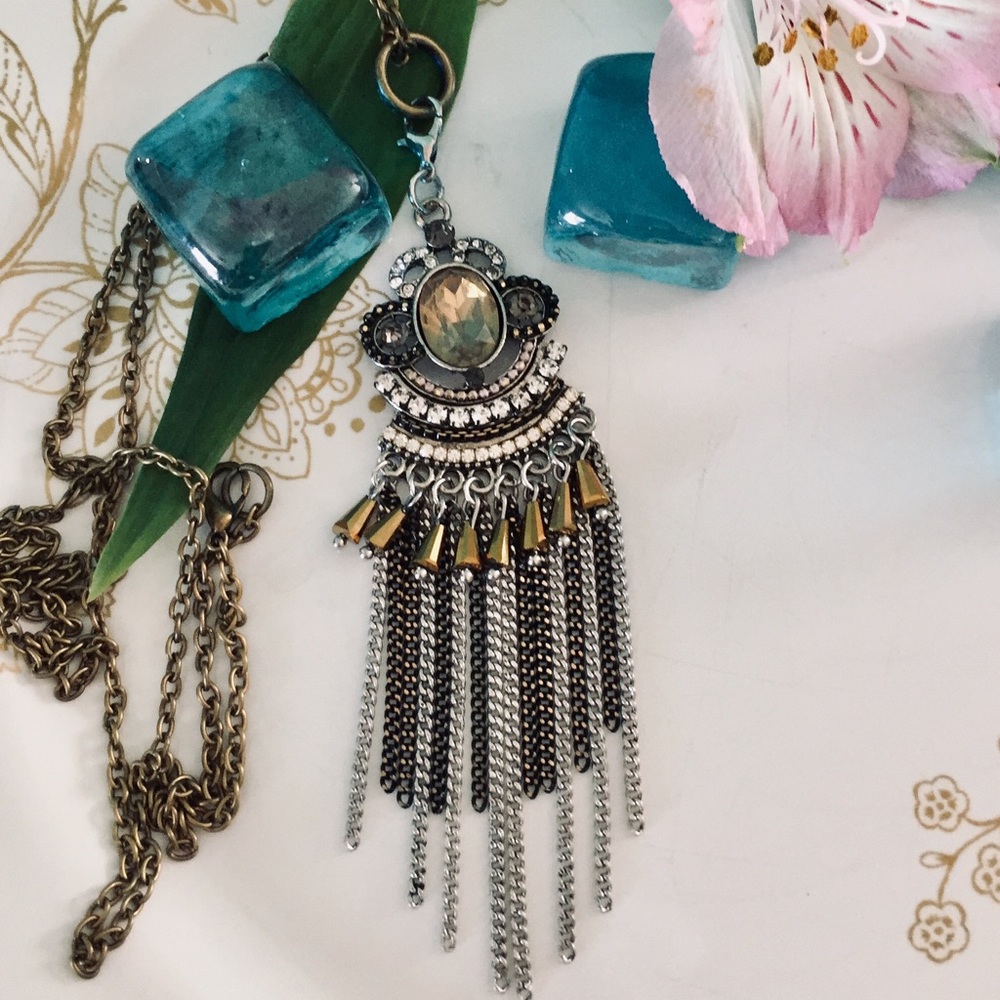 🇺🇸Opalescent Pendant Tri Color, Crystals